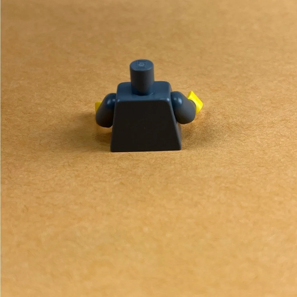 Lego Minifigure Suit Torso with Purple Hanker-chief 2”
